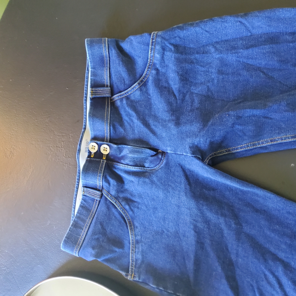Freddy Blue Skinny Jeans with Sturdy Waistband and Subtle Texture